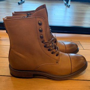 J75 by Jump Cylinder Lace-Up Cap-Toe Boots